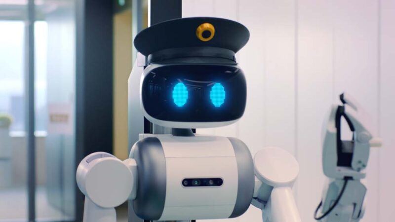  「じゆうな発想 ロボット警備員」